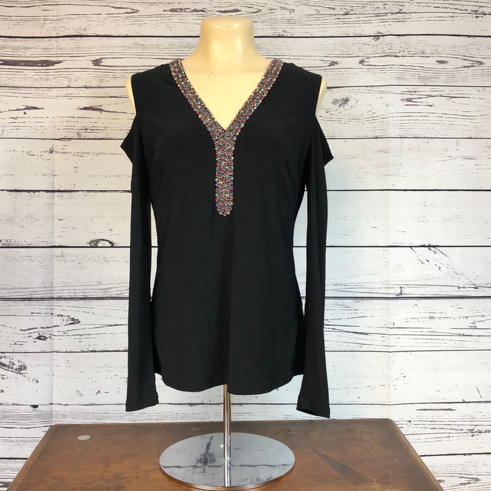 Cartise cold shoulder blouse